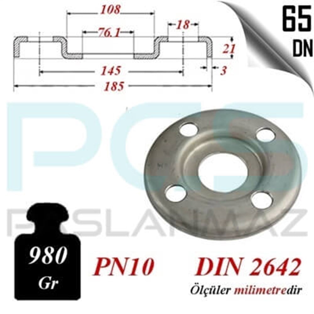 PASLANMAZ ÇELİK 304 KALİTE BASKILI FLANŞ