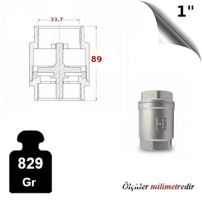 PASLANMAZ ÇELİK 304 KALİTE DİK  ÇEKVALF