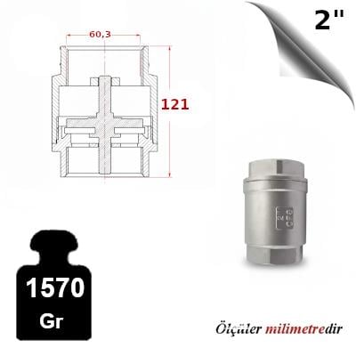 PASLANMAZ ÇELİK 304 KALİTE DİK  ÇEKVALF