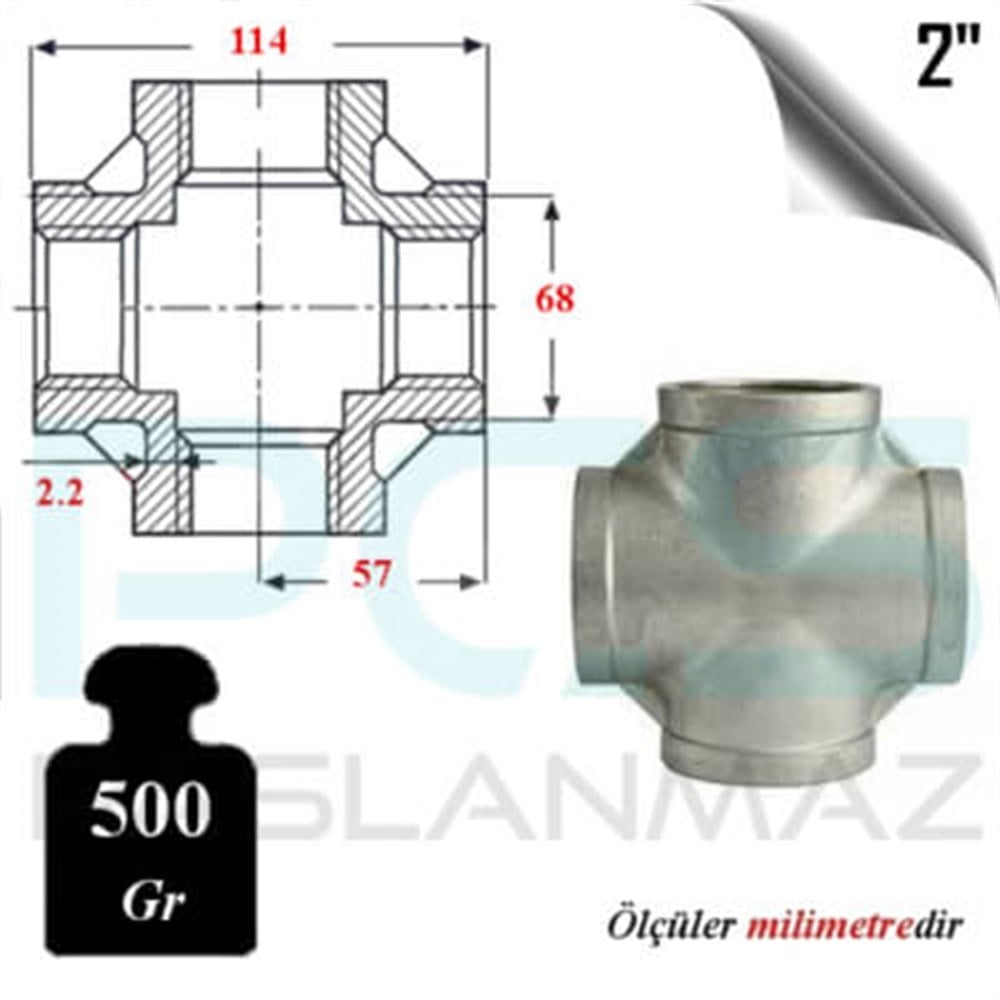 PASLANMAZ ÇELİK 304 KALİTE DİŞLİ KRUVA