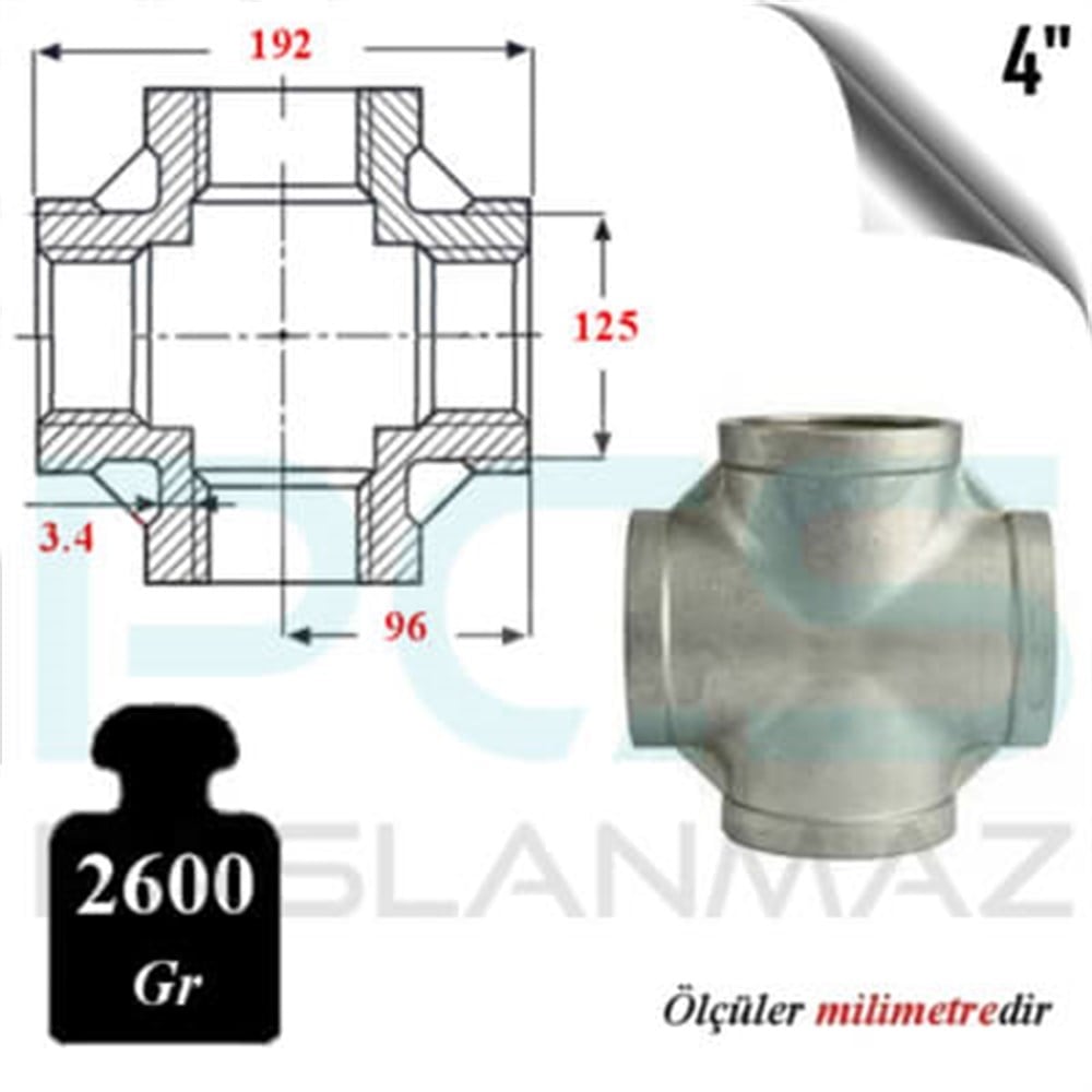 PASLANMAZ ÇELİK 304 KALİTE DİŞLİ KRUVA