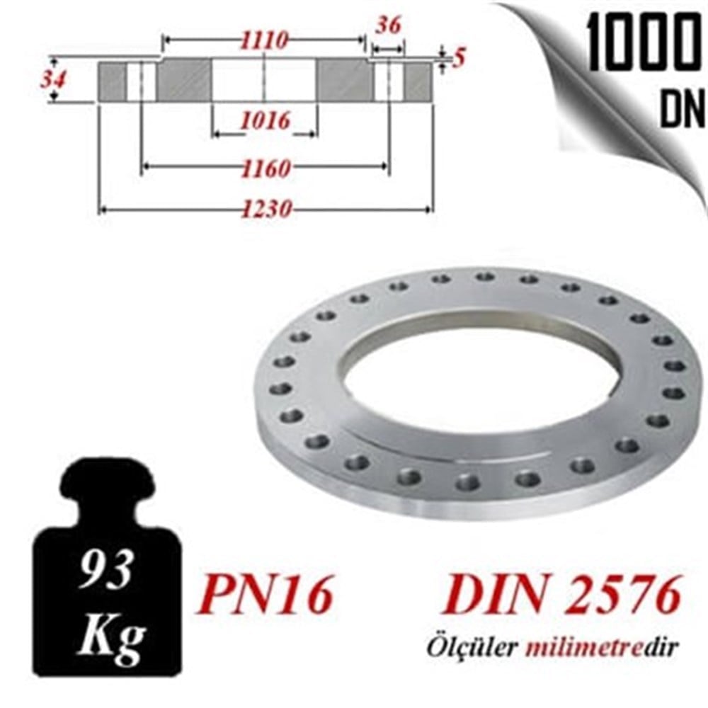 PASLANMAZ ÇELİK 304 KALİTE DÜZ FLANŞ