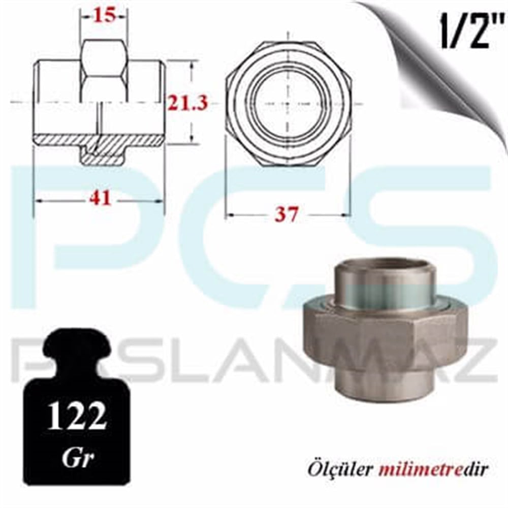 PASLANMAZ ÇELİK 304 KALİTE KAYNAKLI KONiK REKOR