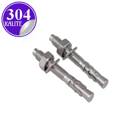PASLANMAZ ÇELİK 304 KALİTE KLİPSLİ DÜBEL