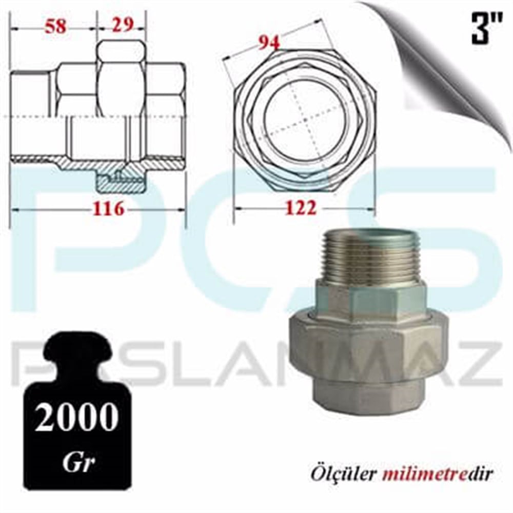 PASLANMAZ ÇELİK 304 KALİTE KUYRUKLU REKOR