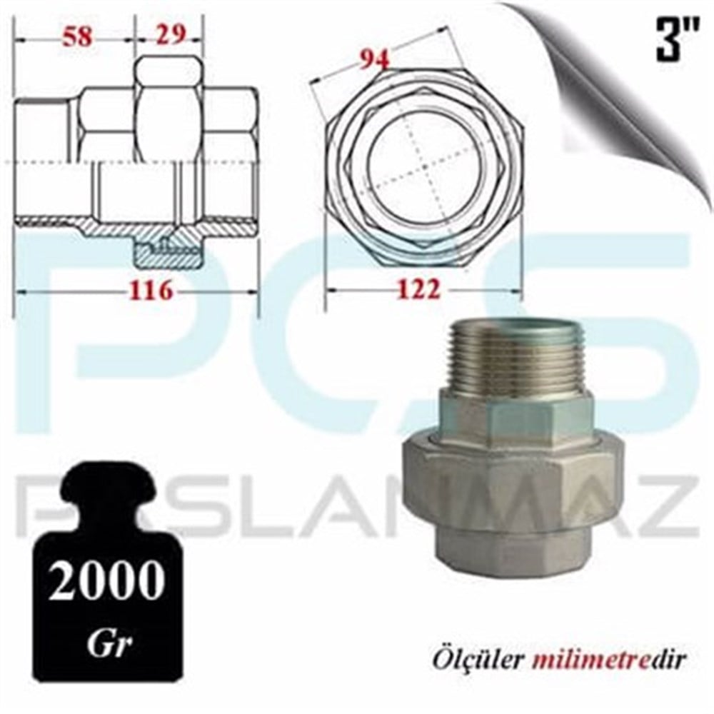 PASLANMAZ ÇELİK 304 KALİTE KUYRUKLU REKOR