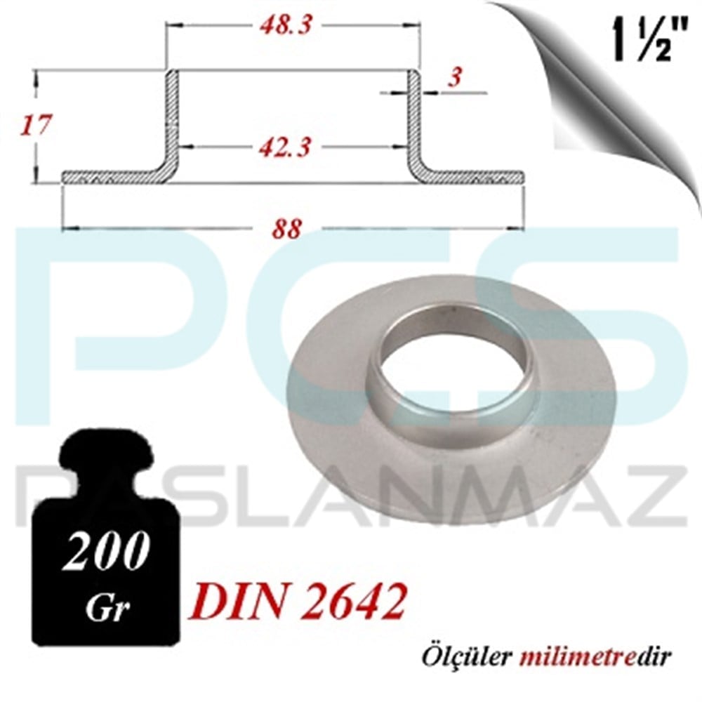 PASLANMAZ ÇELİK 304 KALİTE YAKA