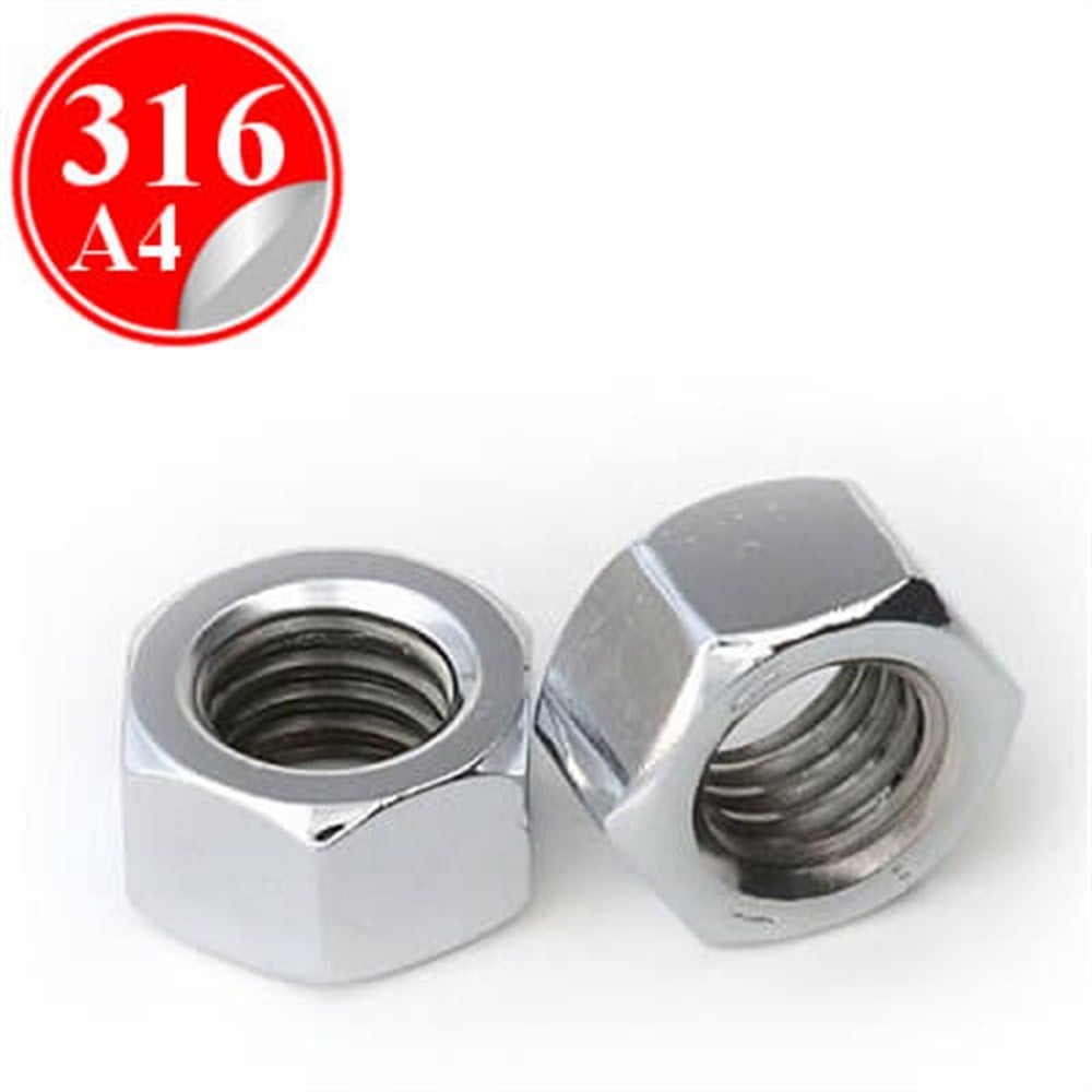 PASLANMAZ ÇELİK 316 KALİTE İNOX A4 SOMUN