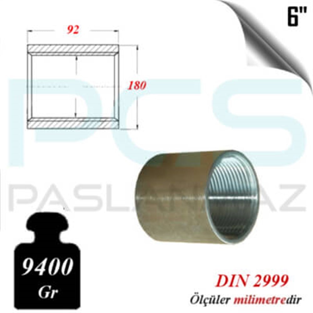 PASLANMAZ ÇELİK 316 KALİTE MANŞON