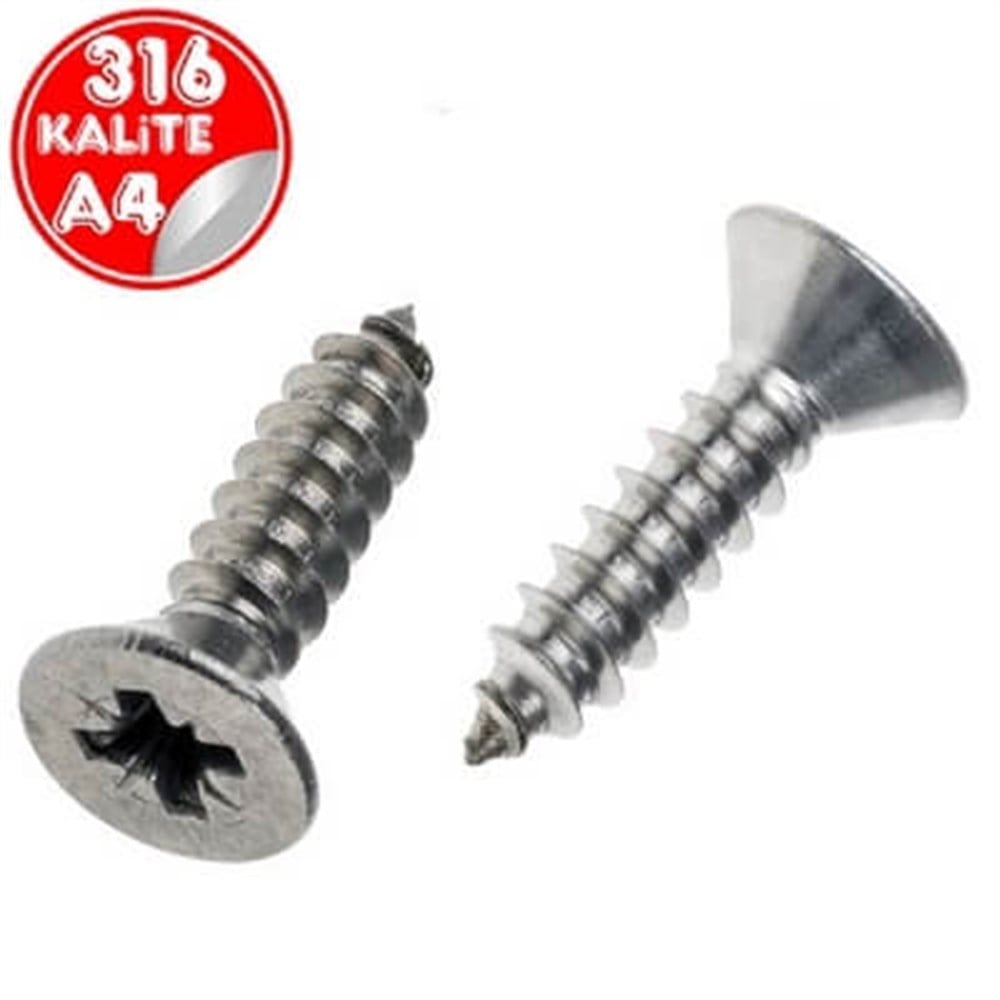 PASLANMAZ ÇELİK 316 KALİTE YHB SAC VİDASI