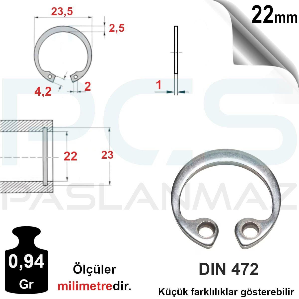 PASLANMAZ ÇELİK İÇ ( BORU ) SEGMAN