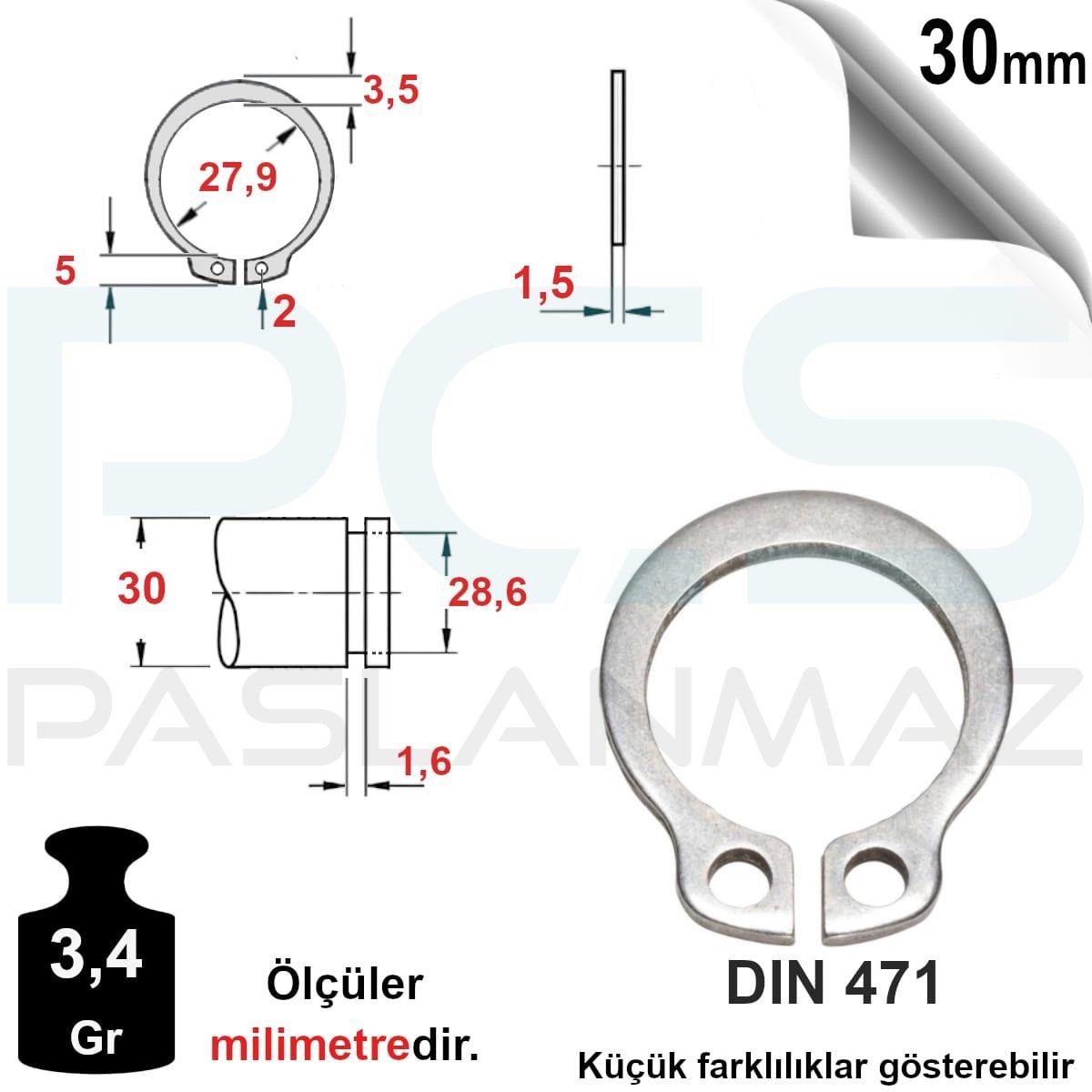 PASLANMAZ ÇELİK MİL ( DIŞ ) SEGMAN