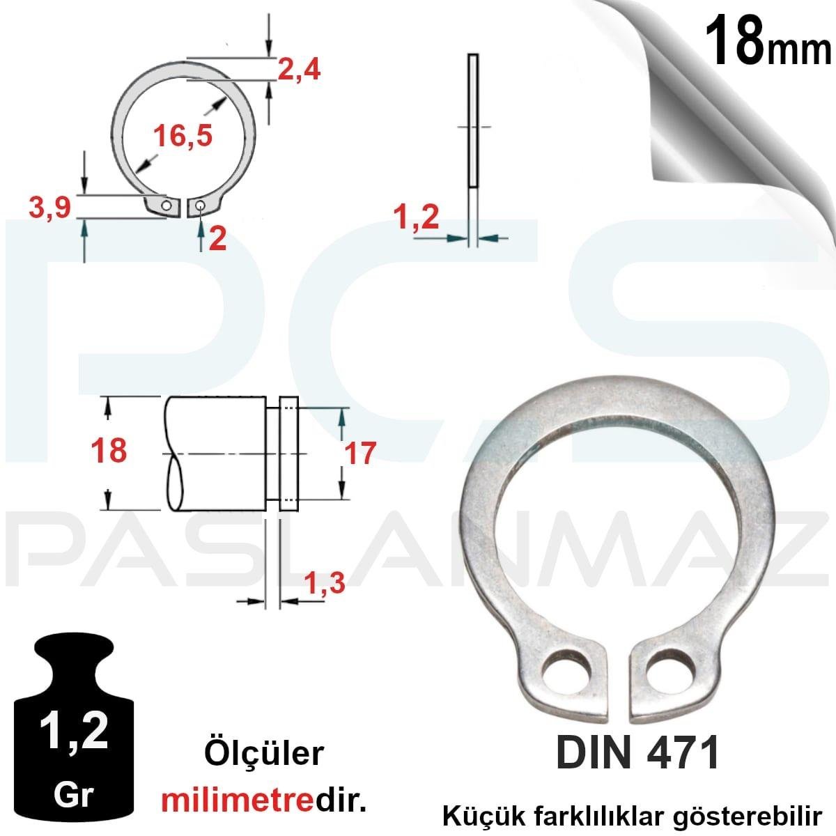 PASLANMAZ ÇELİK MİL ( DIŞ ) SEGMAN