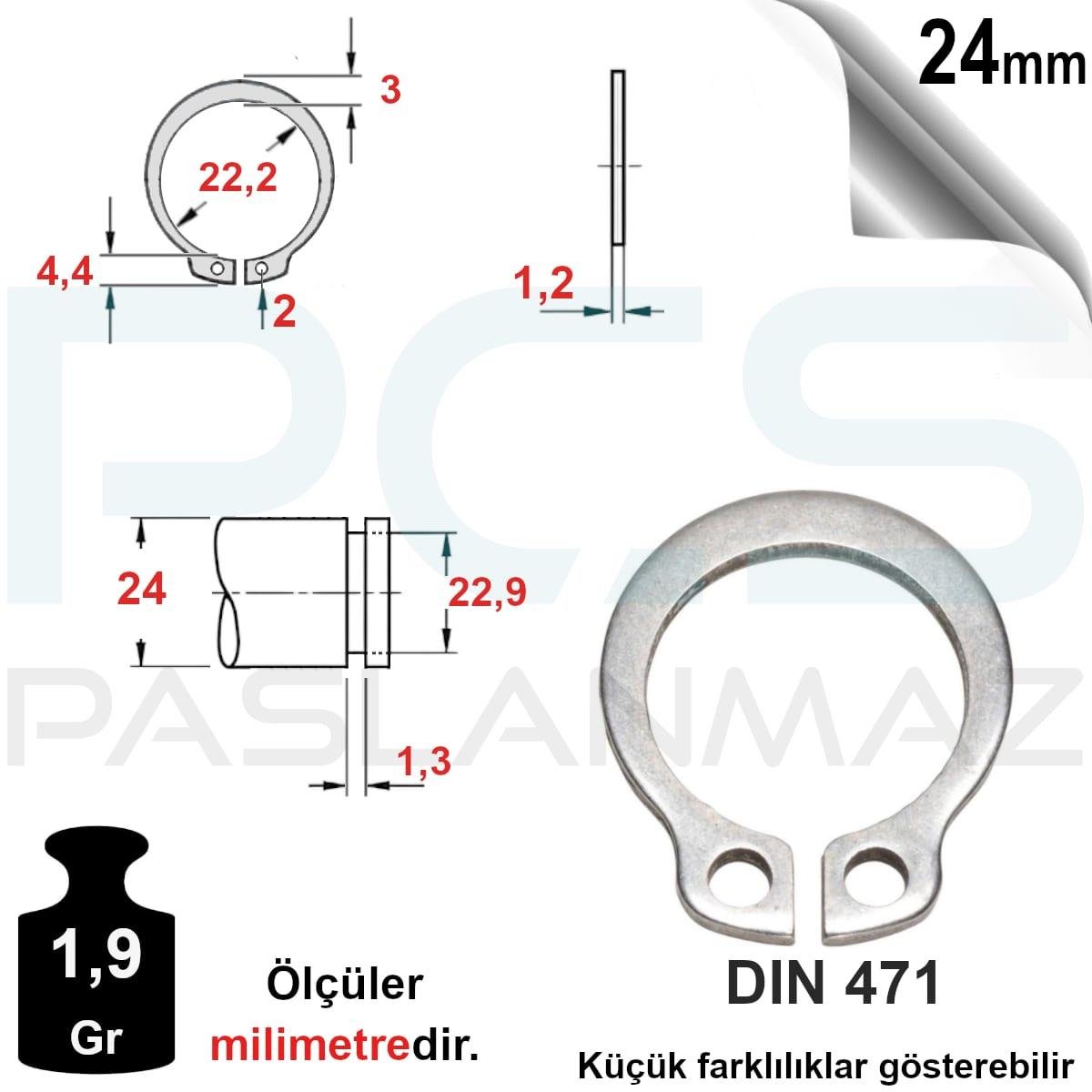 PASLANMAZ ÇELİK MİL ( DIŞ ) SEGMAN