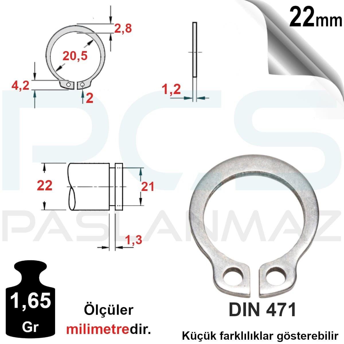 PASLANMAZ ÇELİK MİL ( DIŞ ) SEGMAN