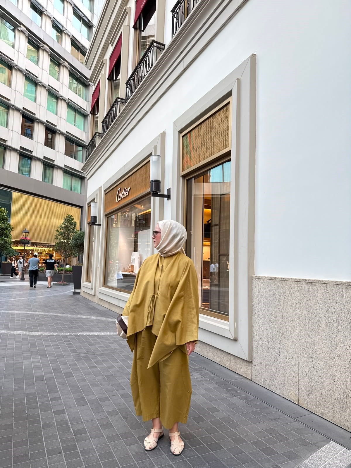 Bağlama Detaylı Keten Yağ Yeşili Takım