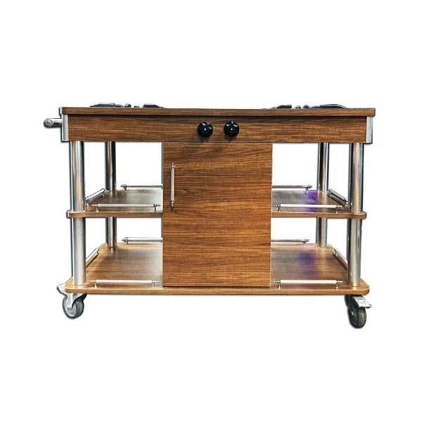 Ydg Flambe Servis Arabası Çift Ocaklı FLAMBE02