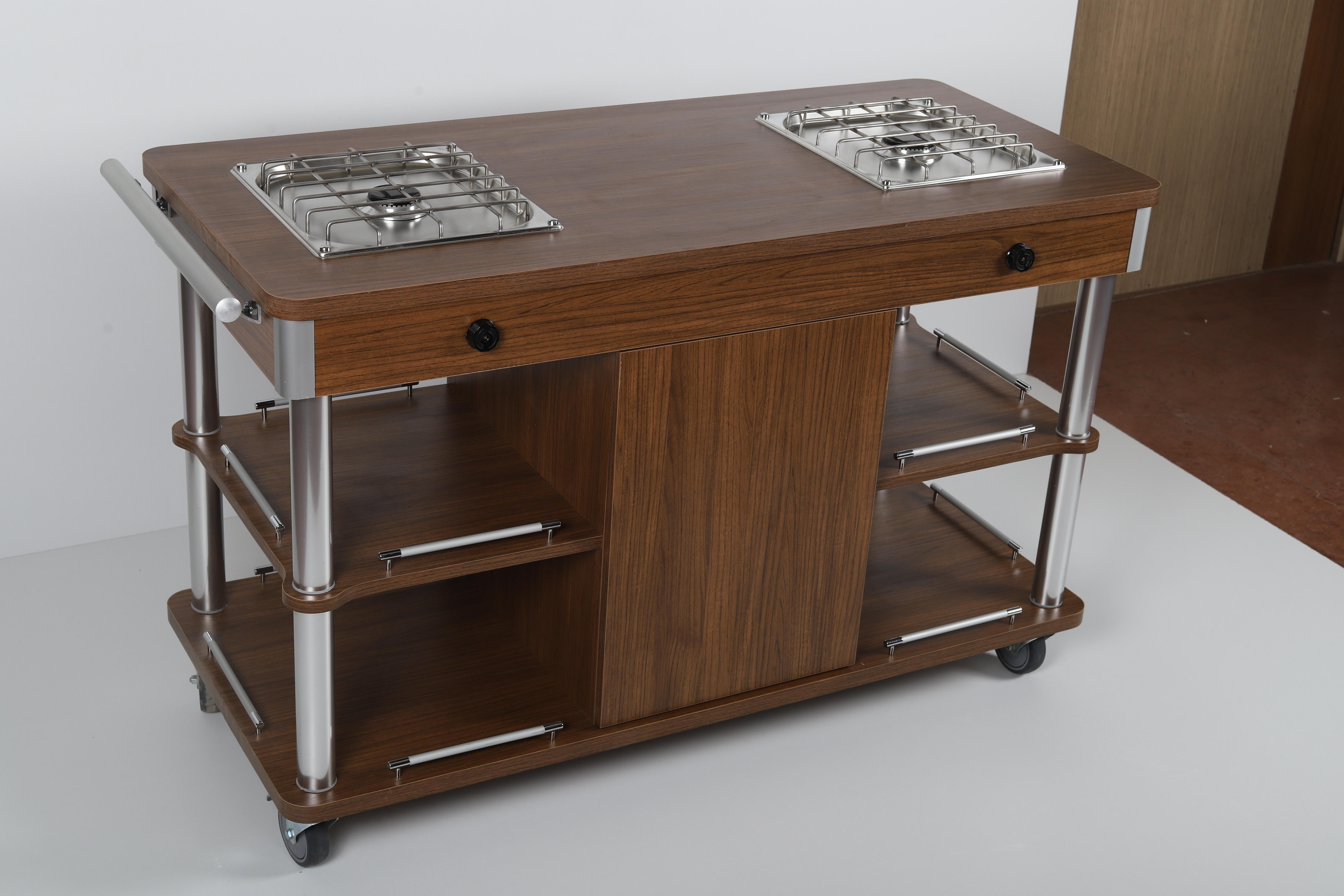 Ydg Milas Flambe Servis Arabası, İki Ocaklı