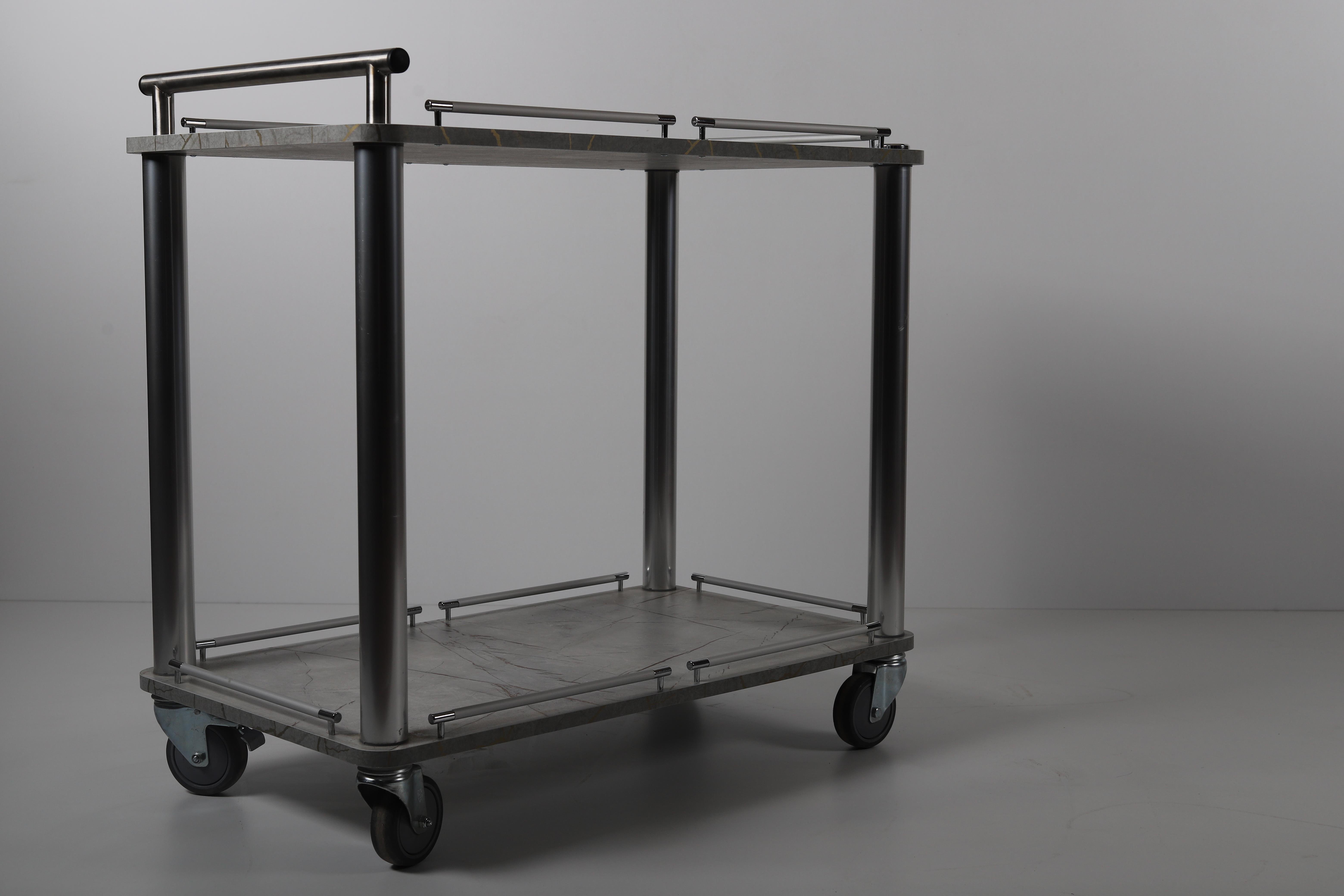 Ydg SA02 Servis Arabası, 2 Katlı, 88x53x75 cm