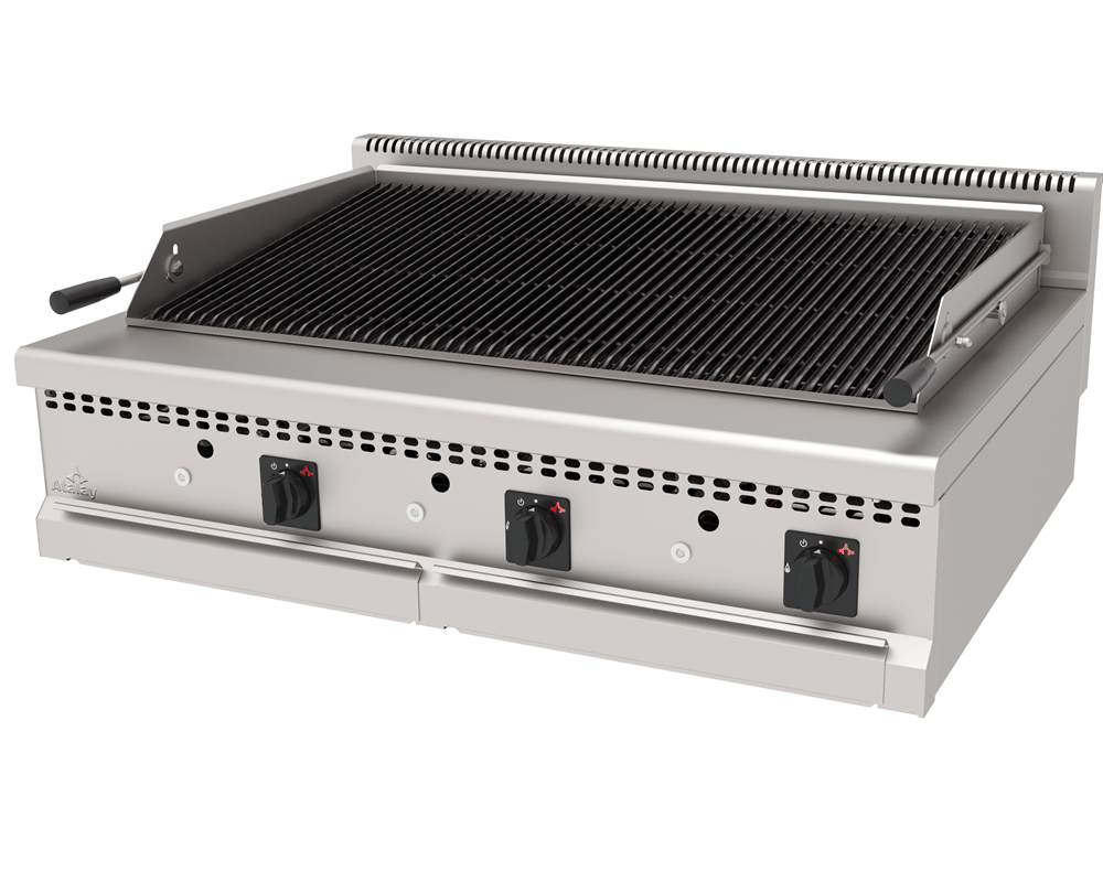 Atalay AAIG-1290-S, Amerikan Gazlı Izgara, Döküm, Su Çekmeceli, Setüstü, 120x90x30