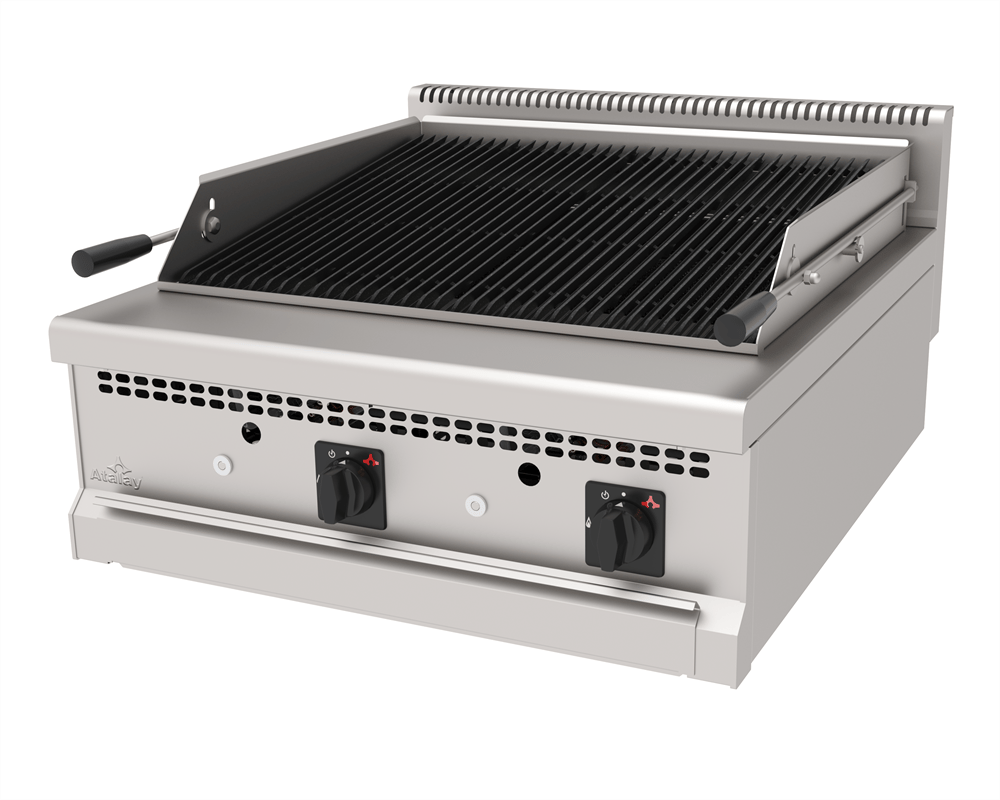 Atalay AAIG-890-S, Amerikan Gazlı Izgara, Döküm, Su Çekmeceli, Setüstü, 80x90x30