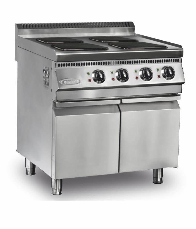 Pimak 90SD-M068, Elektrikli Ocak, 4 Gözlü, Dolaplı 80x90x85