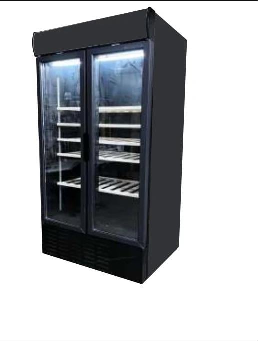 Senox WF - 1010 Kanopili Çarpma Kapı Siyah Şarap Soğutucu