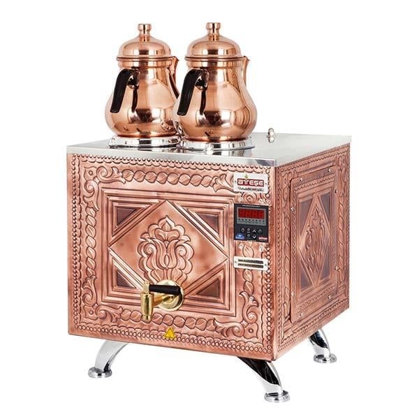 Ateşe TKAE02 Titanium Keyfchi Akıllı Model Elektrikli Çay Kazanı, 2. Nesil, 2 Demlik Kapasiteli