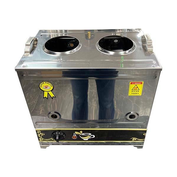 Sever Çelik Çay Kazanı, No 40, Elektrikli, Çift Demlikli