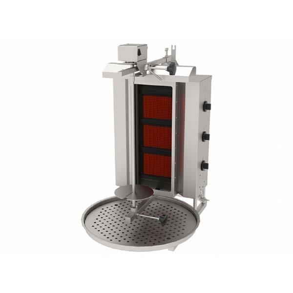 Atalay ADGC-3U Döner Ocağı, 3 Cam Radyanlı, Üstten Motorlu, Gazlı