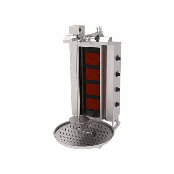Atalay ADGC-4U Döner Ocağı, 4 Cam Radyanlı, Üstten Motorlu, Gazlı