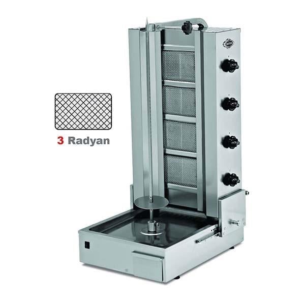 Empero EMP.DN.150 Döner Ocağı, Alttan Motorlu, Gazlı, 3 Radyanlı