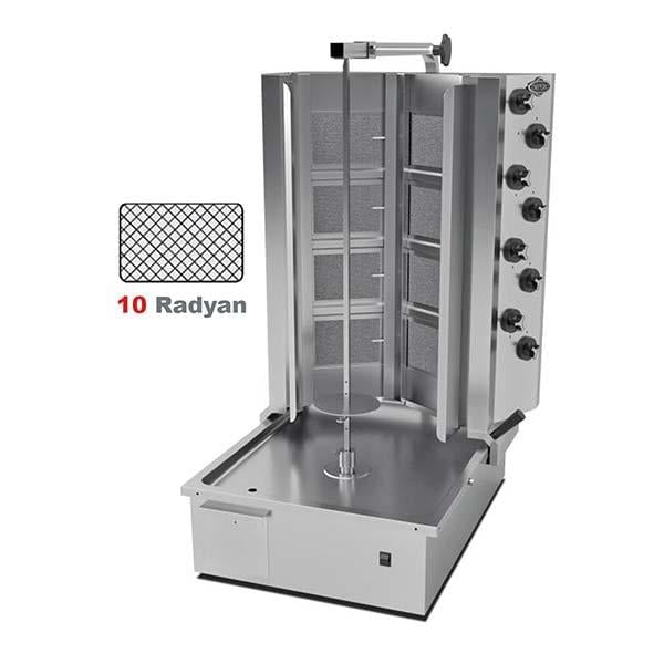 Empero EMP.DN.152-Y Döner Ocağı, Alttan Motorlu, 10 Isıtıcılı, Gazlı