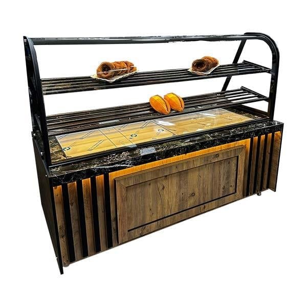 Ydg Vitrin Tip Isıtmalı Börek Teşhir Tezgahı, 200x90x155 cm
