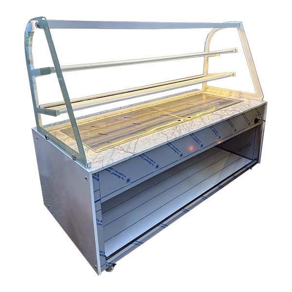 Ydg Vitrin Tipi Isıtmalı Teşhir Tezgahı, Dekoratif, 200x90x155 cm