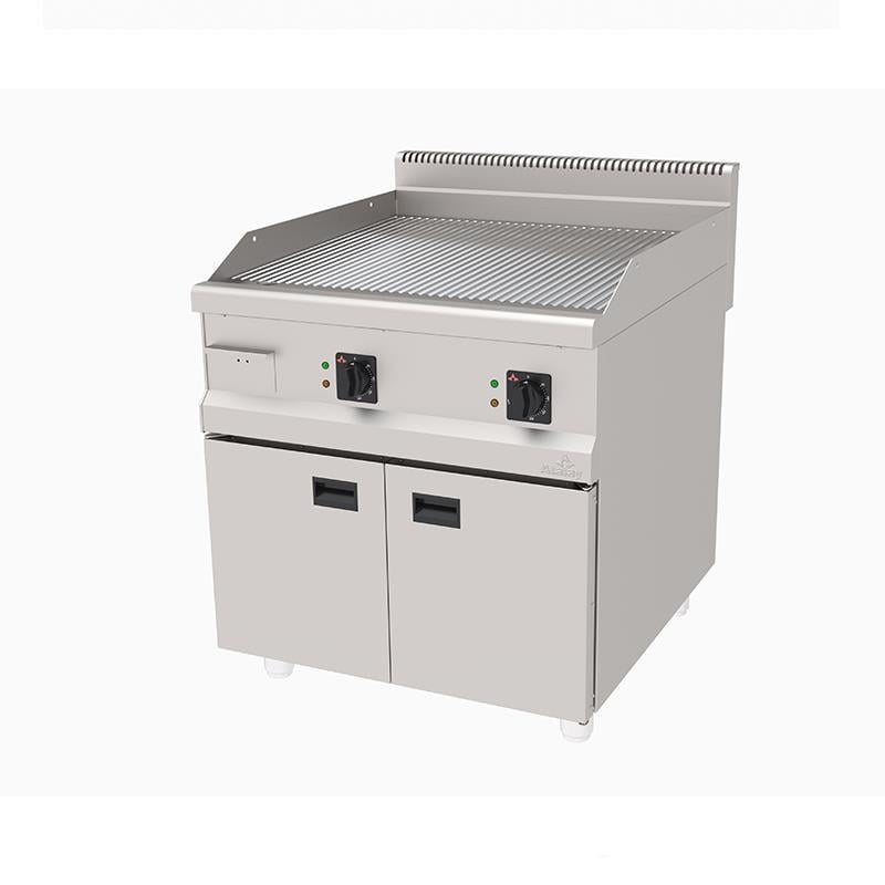 Atalay AEI-890/N-Cr, Elektrikli Izgara, Nervürlü Pleyt,Krom Yüzey, Dolaplı, 80x90x85