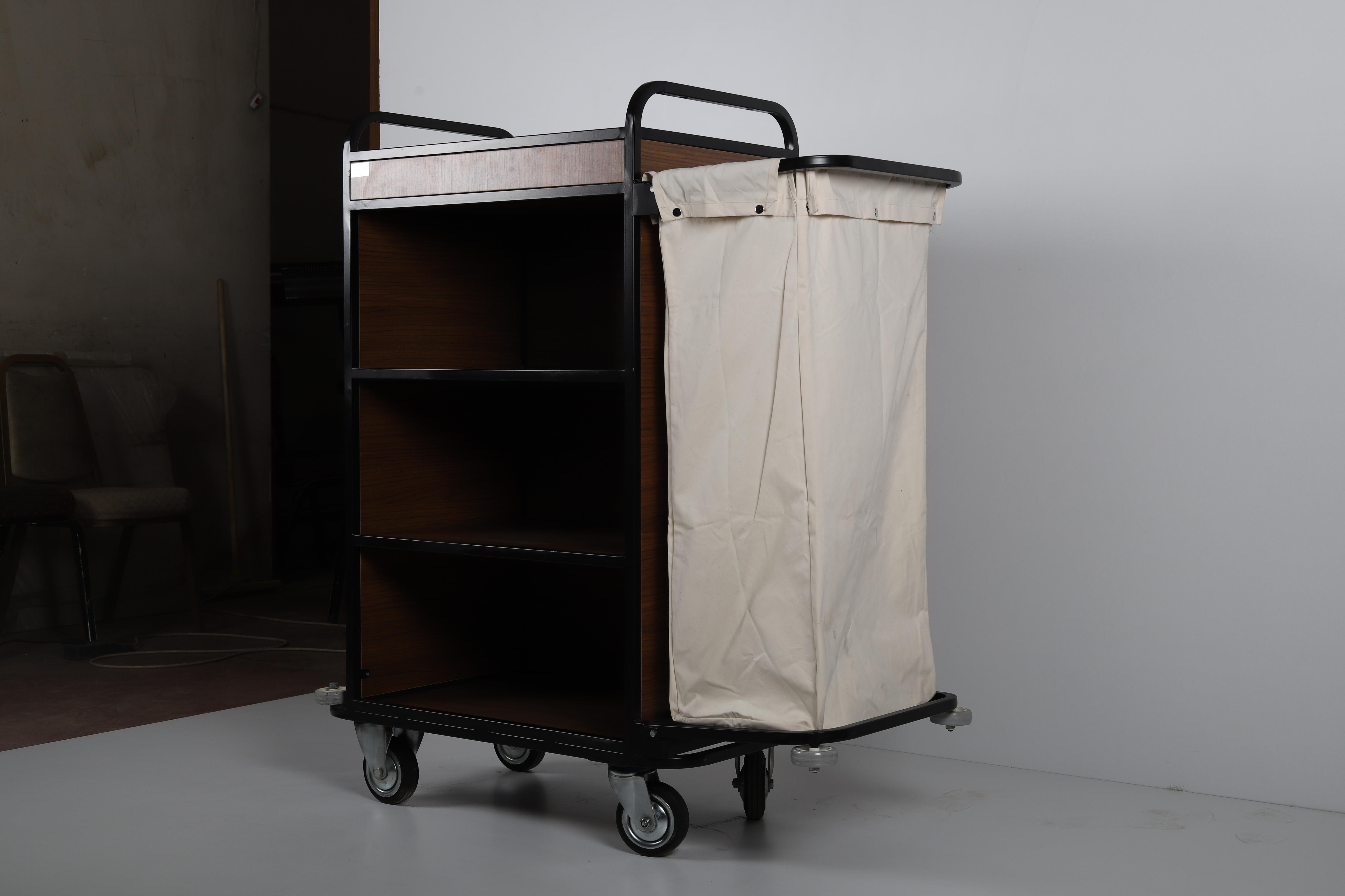 Ydg KT01-A Kat Temizlik Arabası, Tek Torbalı, 115x50x130 cm