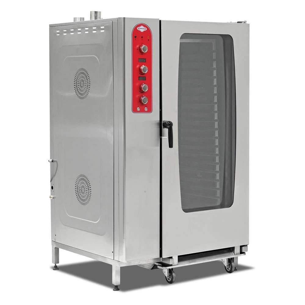 Empero EMP.GKF.40 Plus Konveksiyonel Fırın, Gazlı, 40x(1/1 Gn), Tepsi Taşıma Arabası, Tepsi Kiti
