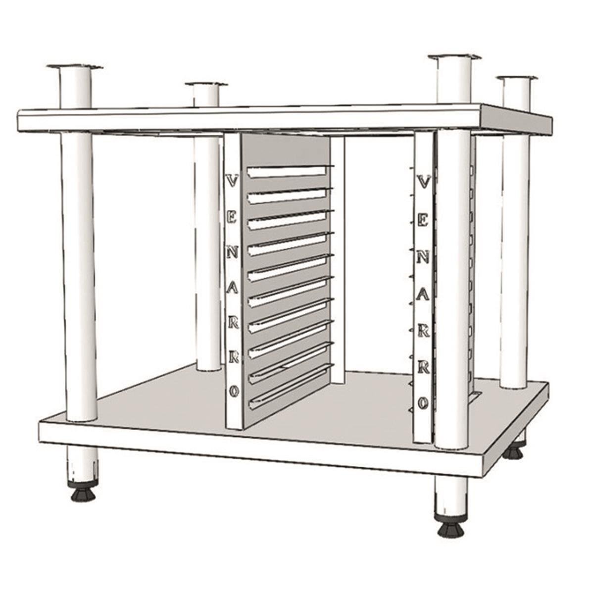 Venarro DEF-K10A Konveksiyonlu Fırın İçin Alt Stant, 10 GN- 1/1 Tepsi Kapasiteli