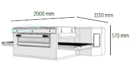 Venarro Gusto DYK-1535G, Konveyörlü Pizza Fırını, 57 pizza/saat, Doğalgazlı 