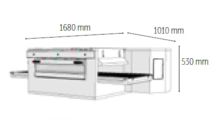 Venarro Gusto DYK-1410G, Konveyörlü Pizza Fırını, 27 pizza/saat, Doğalgazlı