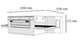 Venarro Gusto DYK-1810G, Konveyörlü Pizza Fırını, 135 pizza/saat, Doğalgazlı 