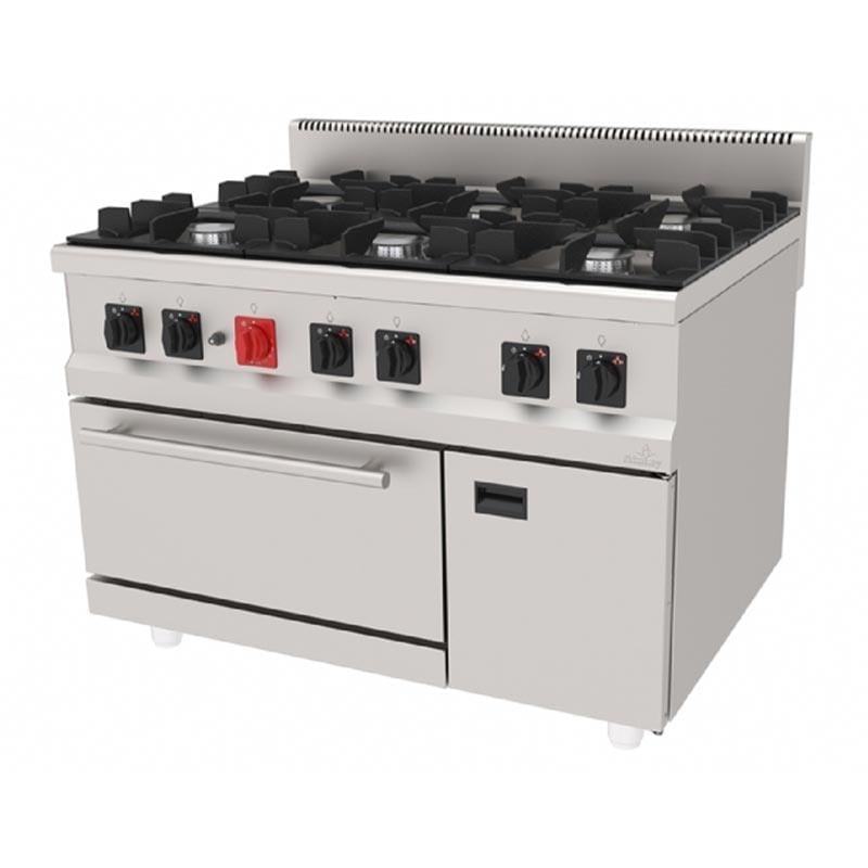 Atalay AGK-1290, Gazlı Kuzine, 6 Yanışlı, GN 2/1