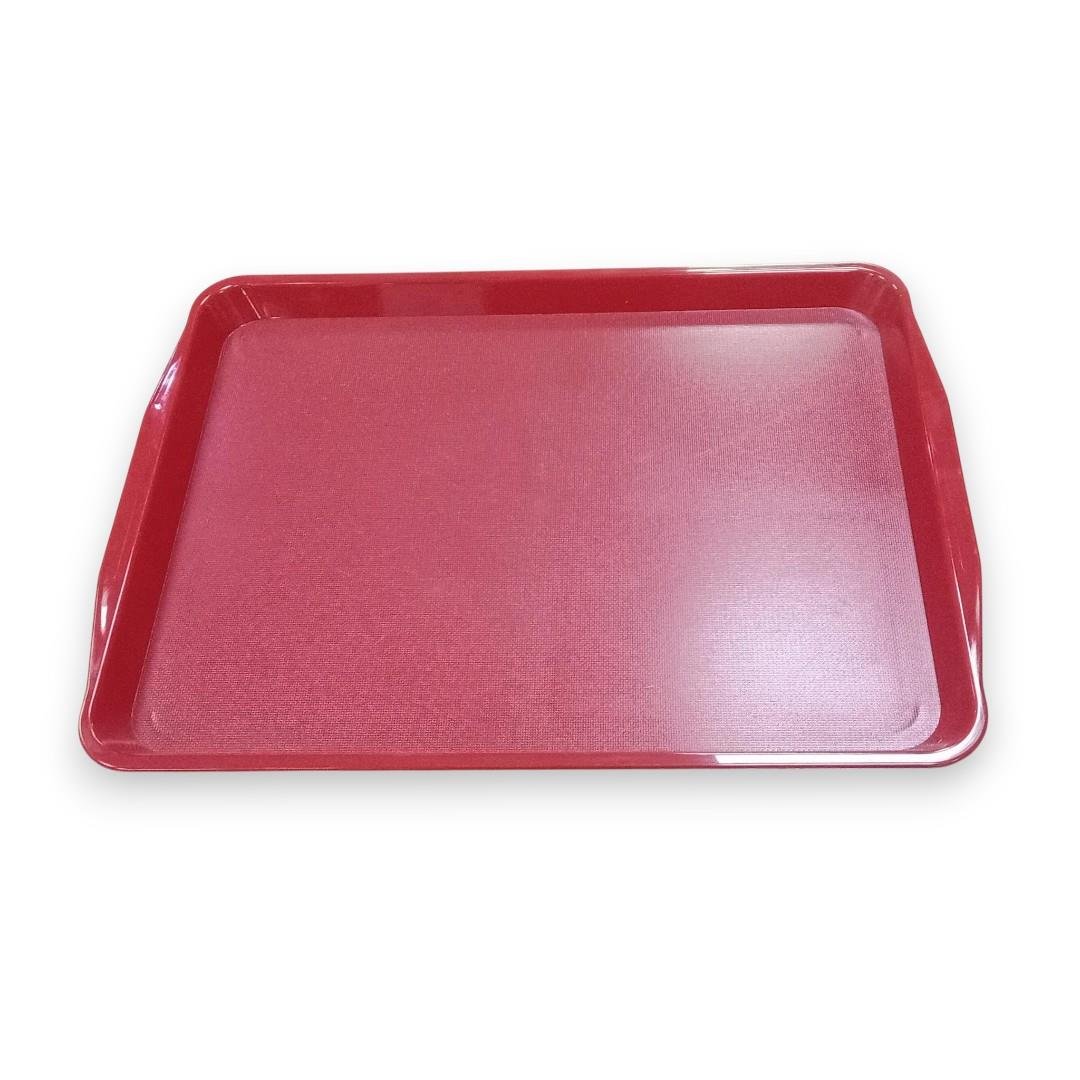 Erkoplas Kırmızı Plastik Tepsi 27x36 cm - 5'li