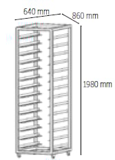 Venarro Impasto DEF - MK4 Mayalandırma Kabini Tepsi Taşıma Arabası
