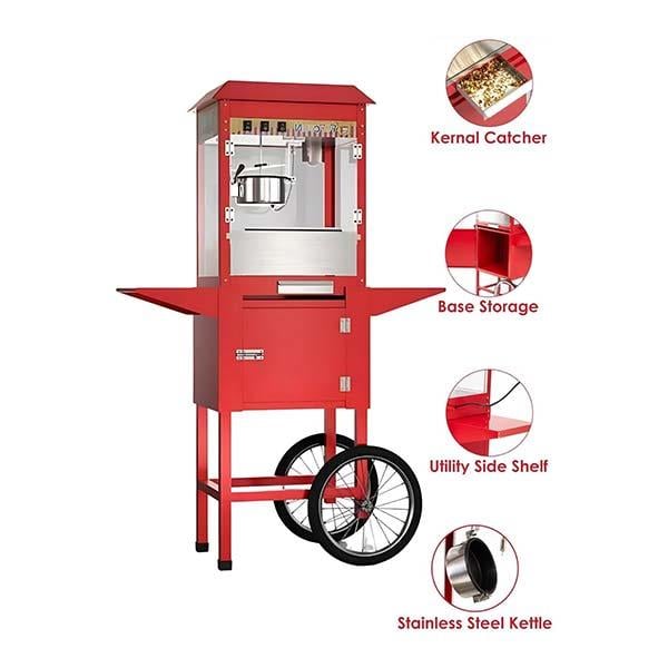 Vosco VJY-826 Arabalı Patlamış Mısır Makinesi, Otomatik