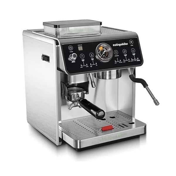 Öztiryakiler 9580.EM650.00 Mini Barista Öğütücülü Espresso Kahve Makinesi, Tek Gruplu, Pid Çift Kazanlı