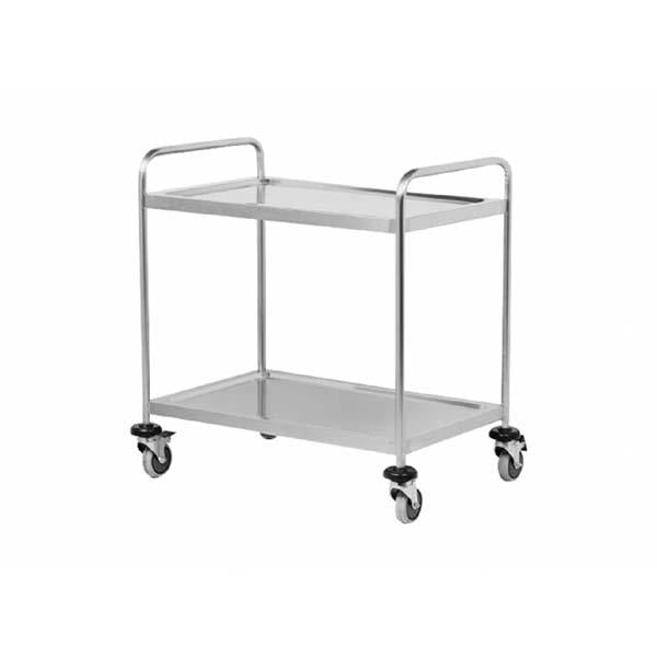 Atalay ASA-860/2 Paslanmaz Servis Arabası, 2 Raflı, 80x60