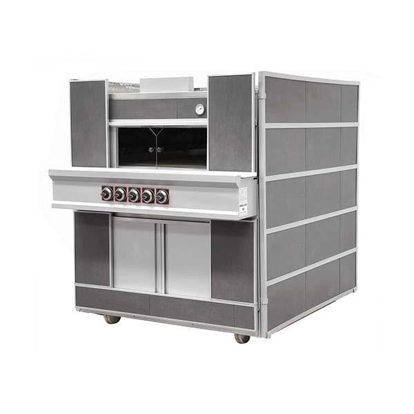 Empero PLF.D1 Gazlı Pide Lahmacun Fırını, Emniyet Ventilli, 100x100 cm