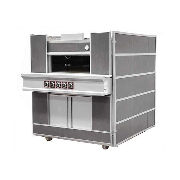 Empero PLF.D1 Gazlı Pide Lahmacun Fırını, Emniyet Ventilli, 100x100 cm